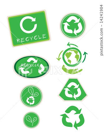 Set of Recycle Symbol for Save The World Set of Recycle Symbol for Save The World 14241984
