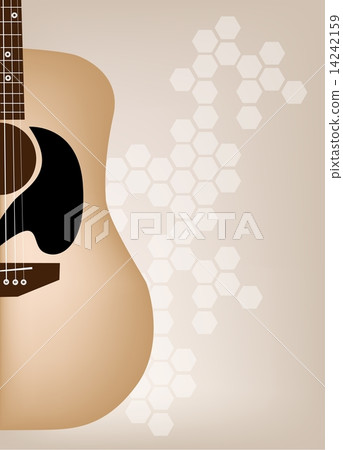An Elegance Guitars on Beautiful Brown Background An Elegance Guitars on Beautiful Brown Background 14242159