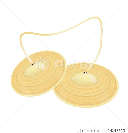 A Beautiful Cymbal on A White Background 14242255
