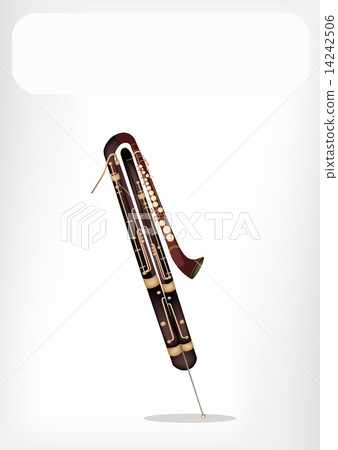 A Classical Contrabassoon with A White Banner 14242506