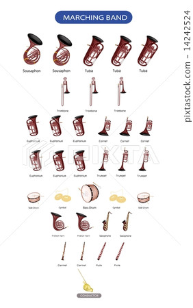 Set of Musical Instrument for Marching Band 14242524
