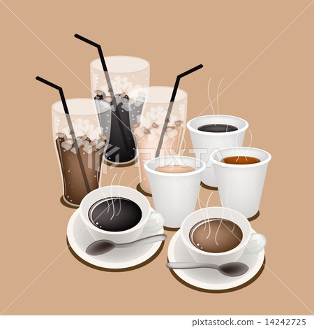 Hot Coffee and Iced Coffee for Coffee Time 14242725
