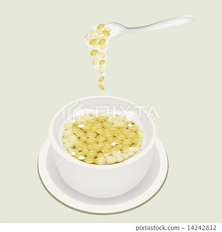 Mung Beans Sweet Dessert with Coconut Milk 14242812