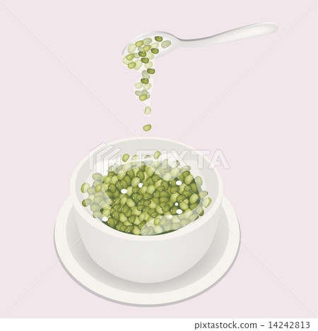 Mung Beans Sweet Dessert with Coconut Milk 14242813