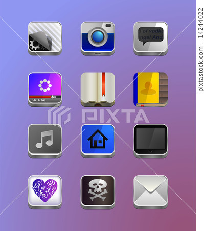 Detailed icons for smartphone 14244022