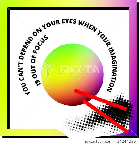 Modern poster with typographic quote Modern poster with typographic quote 14244259