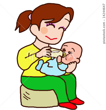 Baby drinks milk, mother Baby drinks milk, mother 14244647