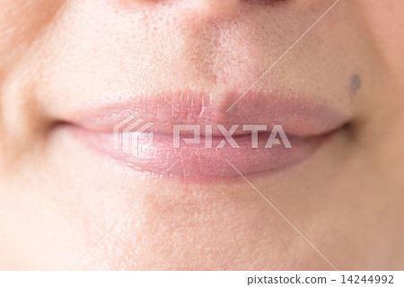 Natural makeup 50's female lips 14244992