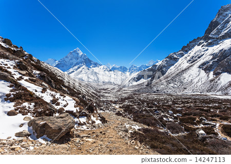 Mountains, Everest region Mountains, Everest region 14247113