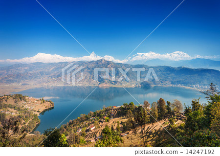 Phewa lake and Annapurna 14247192