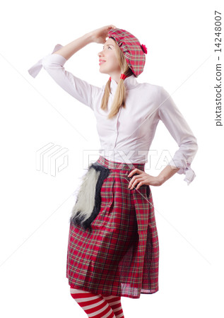 Scottish traditions concept with person wearing kilt Scottish traditions concept with person wearing kilt 14248007