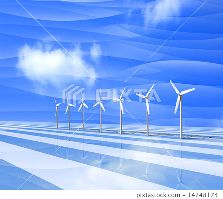 建造許多風車的景觀 14248173