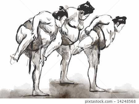 Sumo. Hand drawn vector in calligraphic style (converted) Sumo. Hand drawn vector in calligraphic style (converted) 14248568