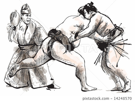 Sumo. Hand drawn vector in calligraphic style (converted) 14248570