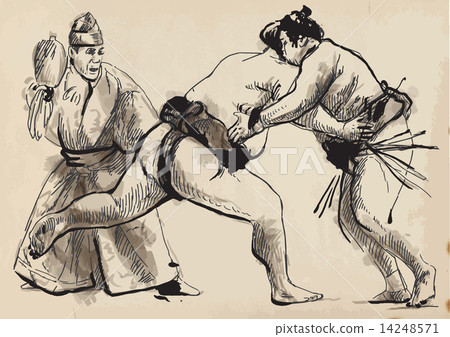 Sumo. Hand drawn vector in calligraphic style (converted) 14248571