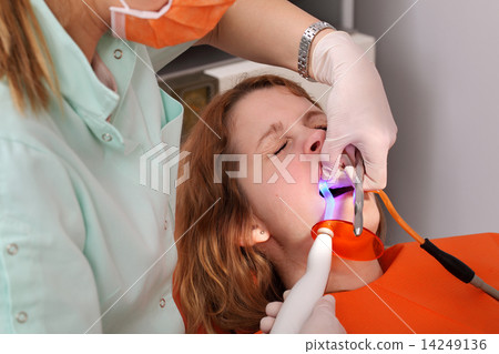 Dental procedure, led laser 14249136
