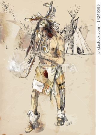 Smoking Indian 14249599