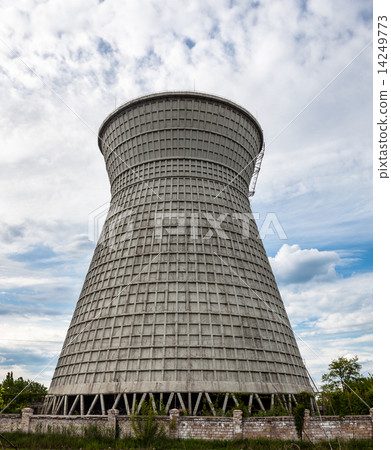 Cooling tower of the cogeneration plant in Kyiv, Ukraine 14249773