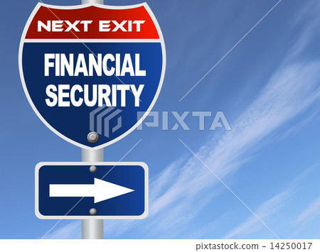 Financial security road sign Financial security road sign 14250017