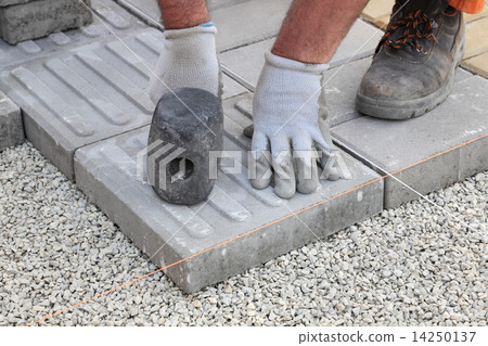 Construction site, brick paver Construction site, brick paver 14250137
