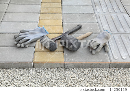 Construction site, brick paver 14250139