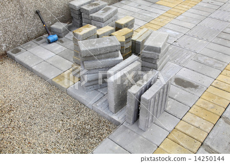 Construction site, brick paver 14250144
