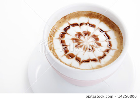 Hot mocha with latte art 14250806