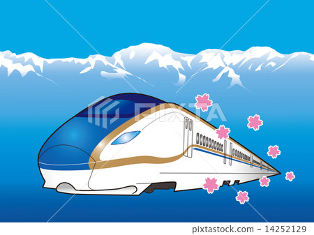 Hokuriku Shinkansen Kagayaki and cherry blossoms 14252129
