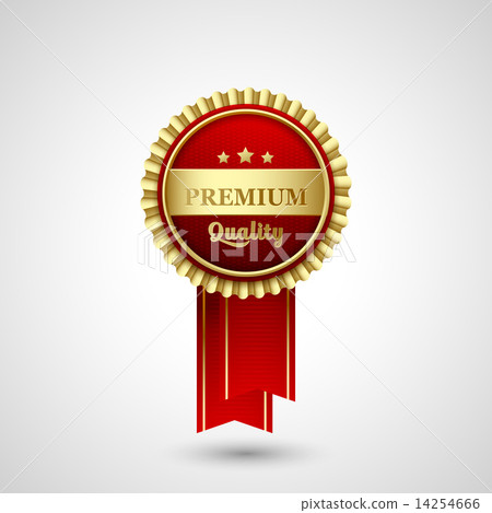 Vector Premium Quality Badge Label Vector Premium Quality Badge Label 14254666