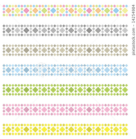 Rhombic square decorative rulers to be aligned 14254984