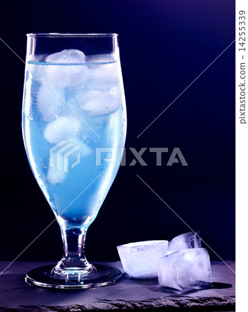 Orange cocktail  on black background. 14255339