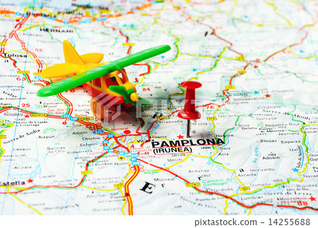 Pamplona Irunea,Spain  map airport 14255688