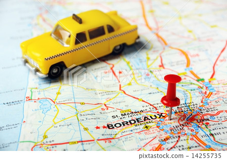 Bordeaux , France map taxi Bordeaux , France map taxi 14255735