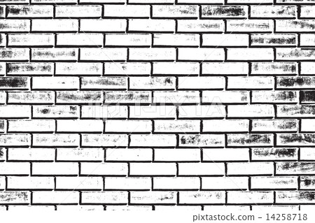 Decorative Brickwall Silhouette - Stock Illustration [14258718] - PIXTA