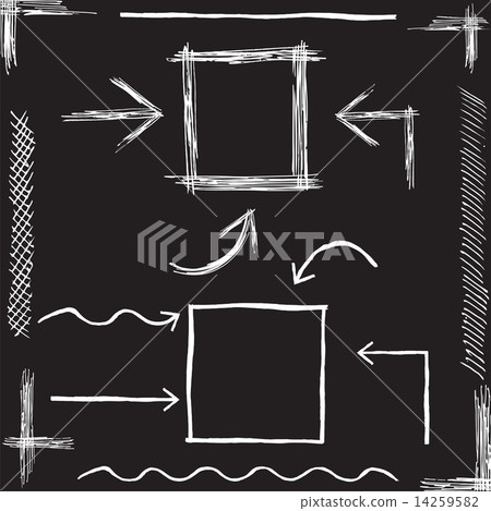 Vector Chalk Arrows. Hand drawn vector illustration. Vector Chalk Arrows. Hand drawn vector illustration. 14259582