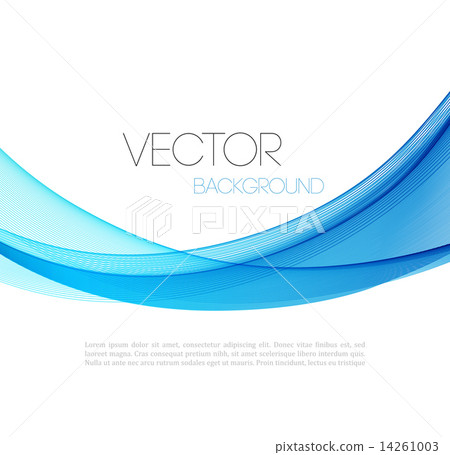 Abstract curved lines background. Template brochure design 14261003