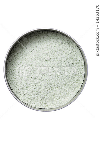 Blue make up powder in storage 14263170