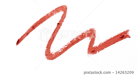 Lipstick stroke on white paper 14263209