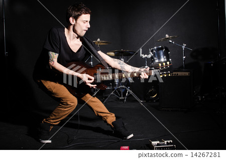 Guitar performer during the concert 14267281