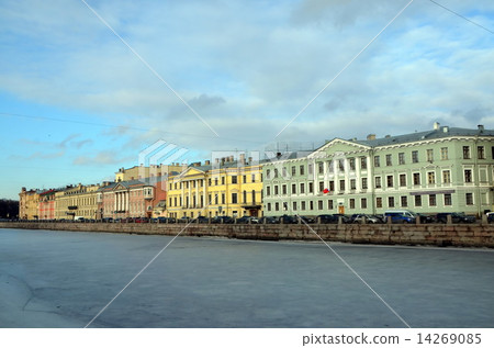 Fontanka River embankment in St. Petersburg, Russia Fontanka River embankment in St. Petersburg, Russia 14269085