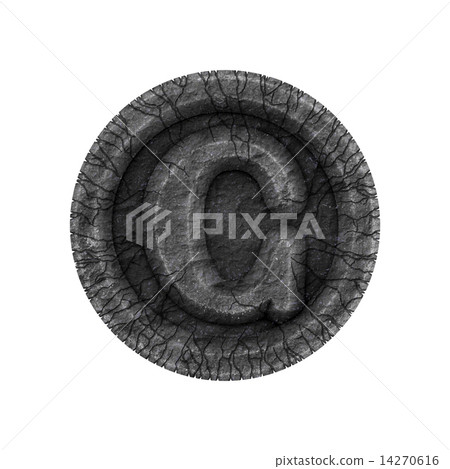 grunge font - letter C 14270616