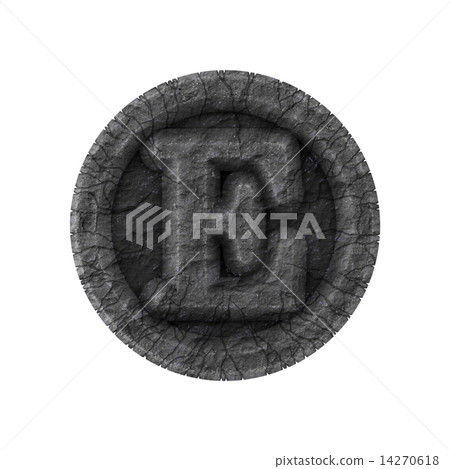grunge font - letter E 14270618