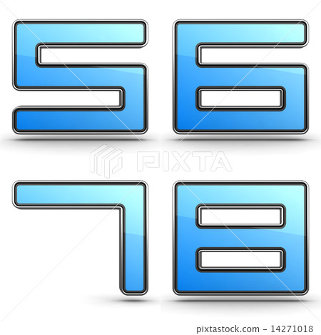 Digits 5,6,7,8 - Set in Touchpad Style. 14271018