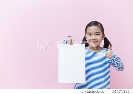 Girl with paper Girl with paper 14271531