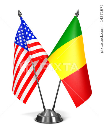 USA and Mali - Miniature Flags. 14271673