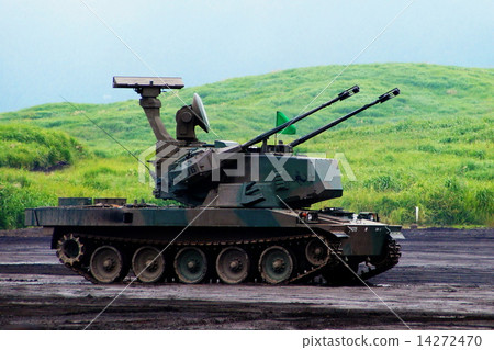 Sky Shooter 87 AW (87 self-propelled aircraft gun) 2014 Fuji general fire exercise Sky Shooter 87 AW (87 self-propelled aircraft gun) 2014 Fuji general fire exercise 14272470