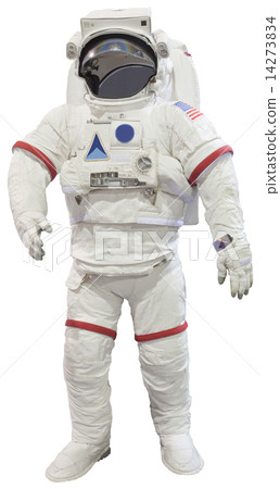astronaut space suit isolated white 14273834
