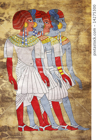 Fresco of Women of Ancient Egypt Fresco of Women of Ancient Egypt 14275300