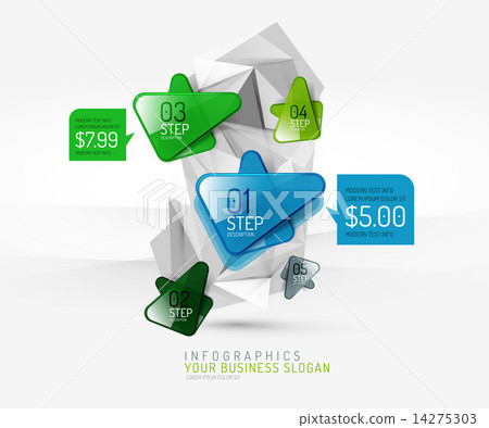 Vector fresh business abstract infographic 14275303