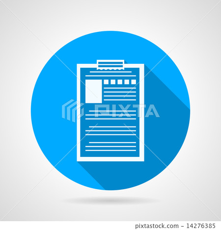 Medical diagnosis round vector icon 14276385